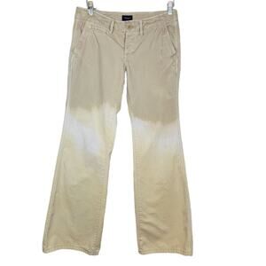 American Eagle Outfitters 100% Cotton Bleach Dye Low Waist Flare Pants - Size 6